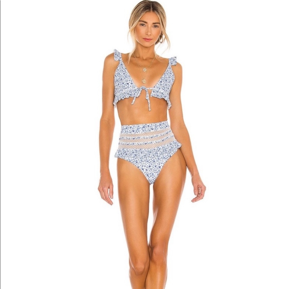 Tularosa Dreamer High Waisted Bottoms in Greece Floral